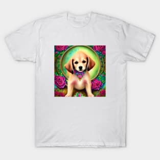 Cute Little Puppy Portrait T-Shirt